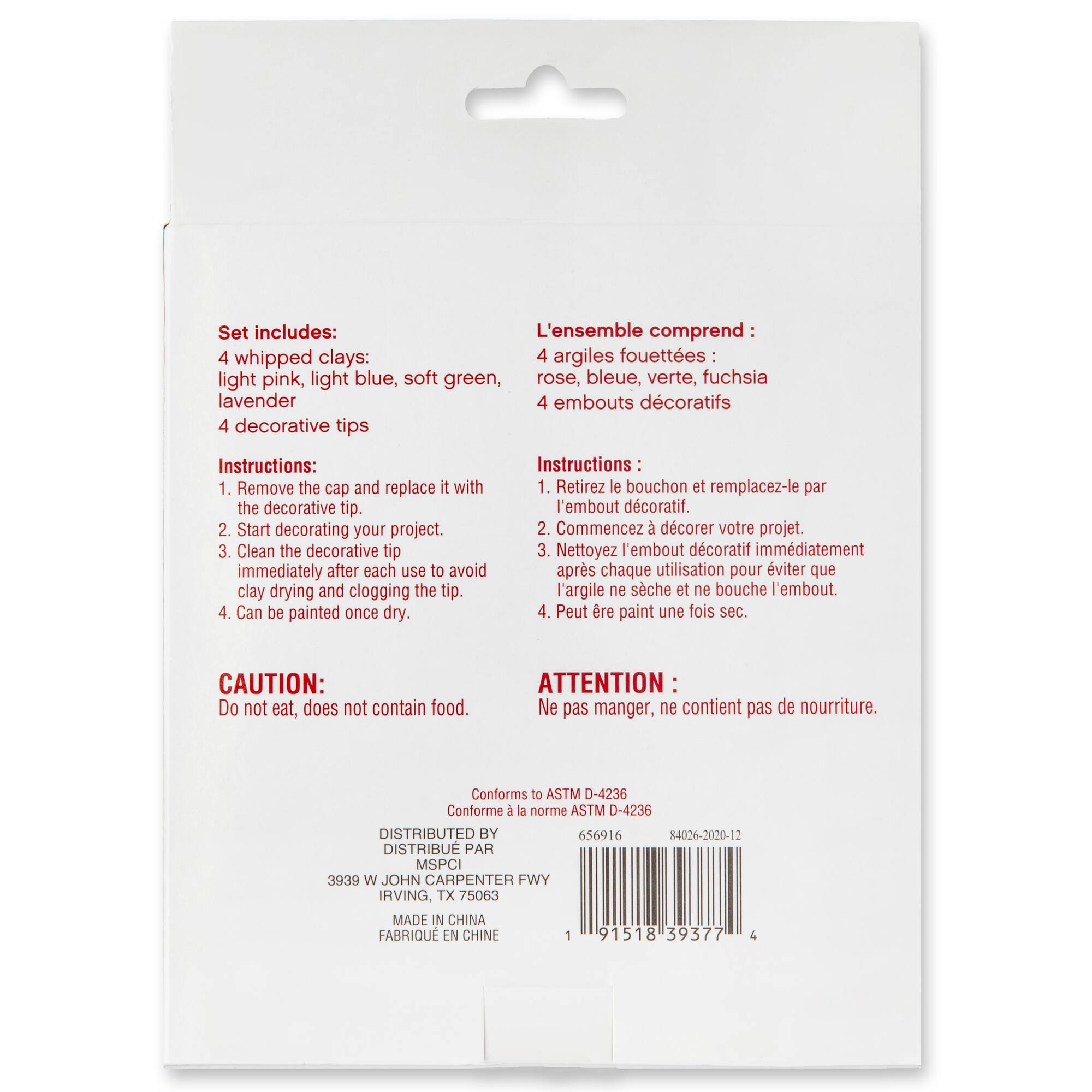 12 Packs: 8 ct. (96 total) Pastel Whipped Clay by Craft Smart®